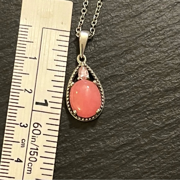 Pink Fluorite and Rose Quartz 20” Necklace - Picture 5 of 10